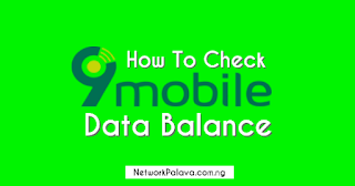 how to check 9mobile data balance