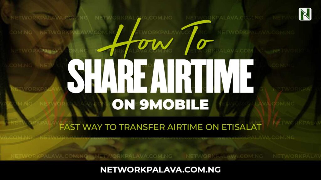how to share airtime on 9mobile
