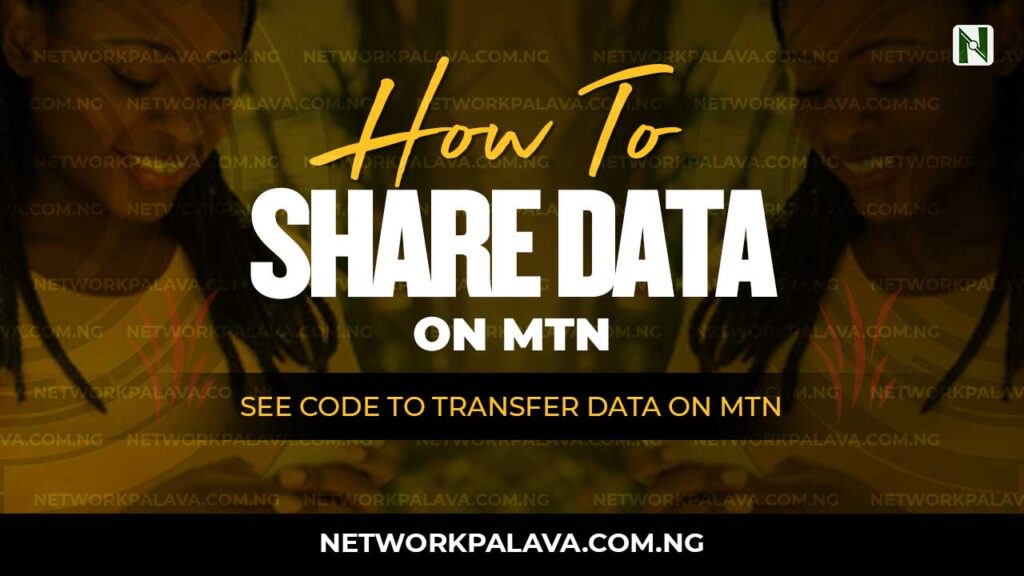how to share data on mtn