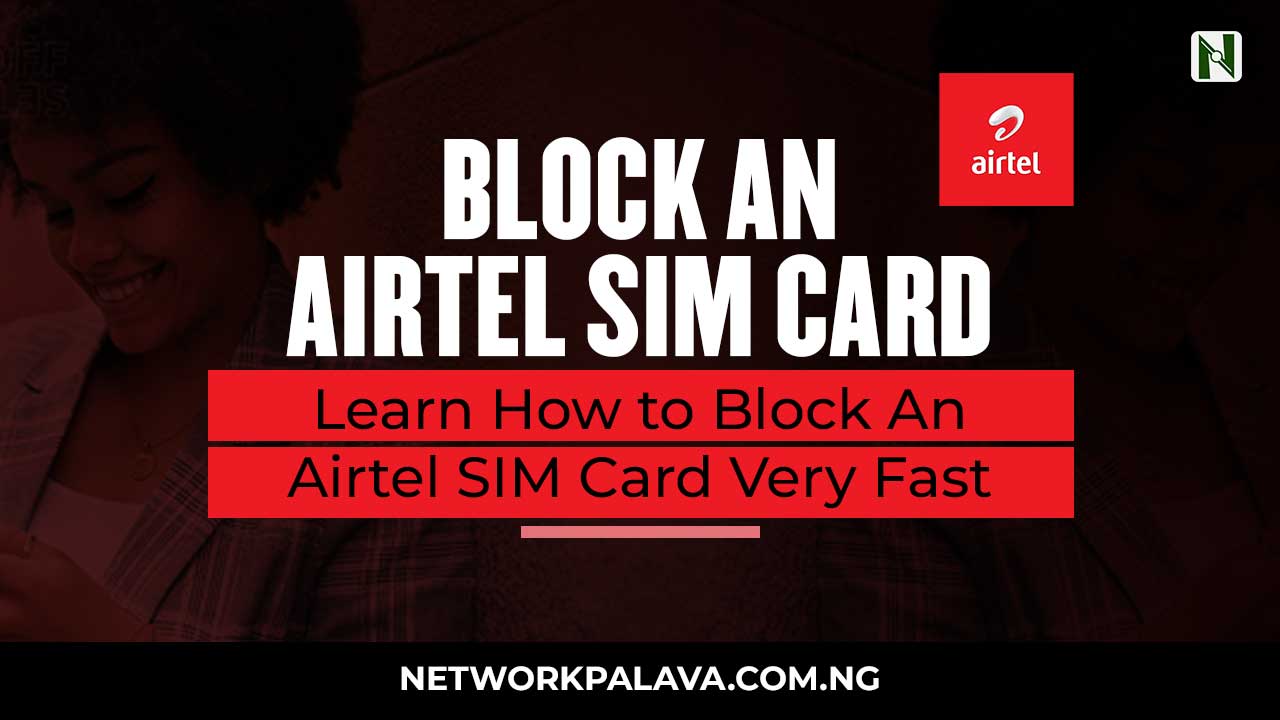 how to block an airtel sim card